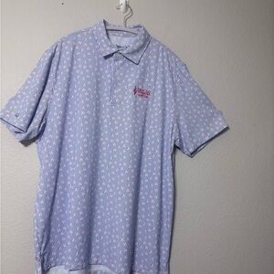 Men’s IBKUL Landon Stripe ll
Short Sleeve Retired Polo, Featuring Baseball Print